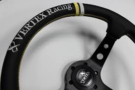 330mm Vertex Leather Deep Dish Modified Steering Wheel Sports Steering Wheel - Image 3