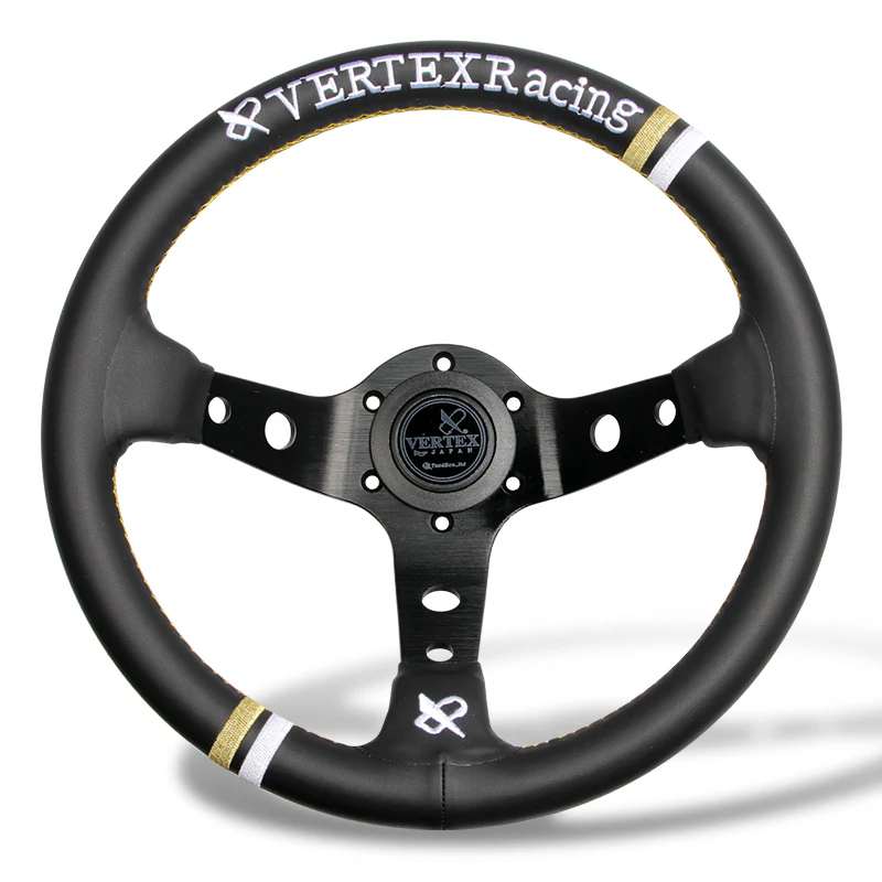 330mm Vertex Leather Deep Dish Modified Steering Wheel Sports Steering Wheel - Image 4