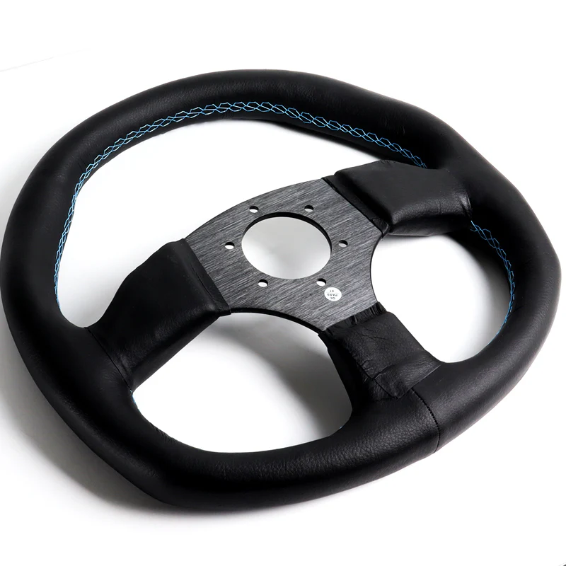 340mm KEY's Deep Dish Embroidery Leather Steering Wheel OMP Racing MOMO Spoon Sports SPC Performance Drifting Rally New - Image 5