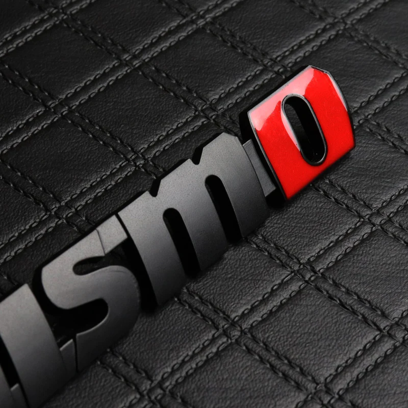 Nissan Nismo Black 3D Emblem Badge for Front Grille - Image 3