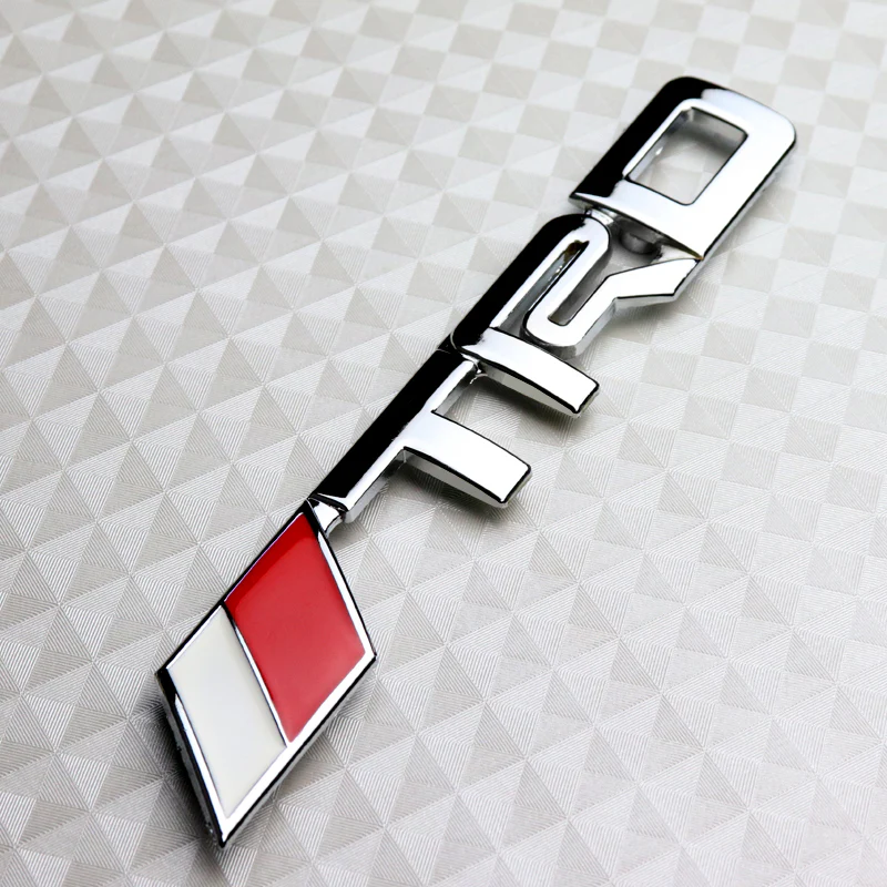 Toyota TRD Chrome 3D Emblem Badge for Front Grille - Image 2