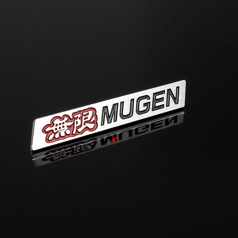 Mugen Black & Red 3D Emblem Sticker (11CM) x2 - Image 2