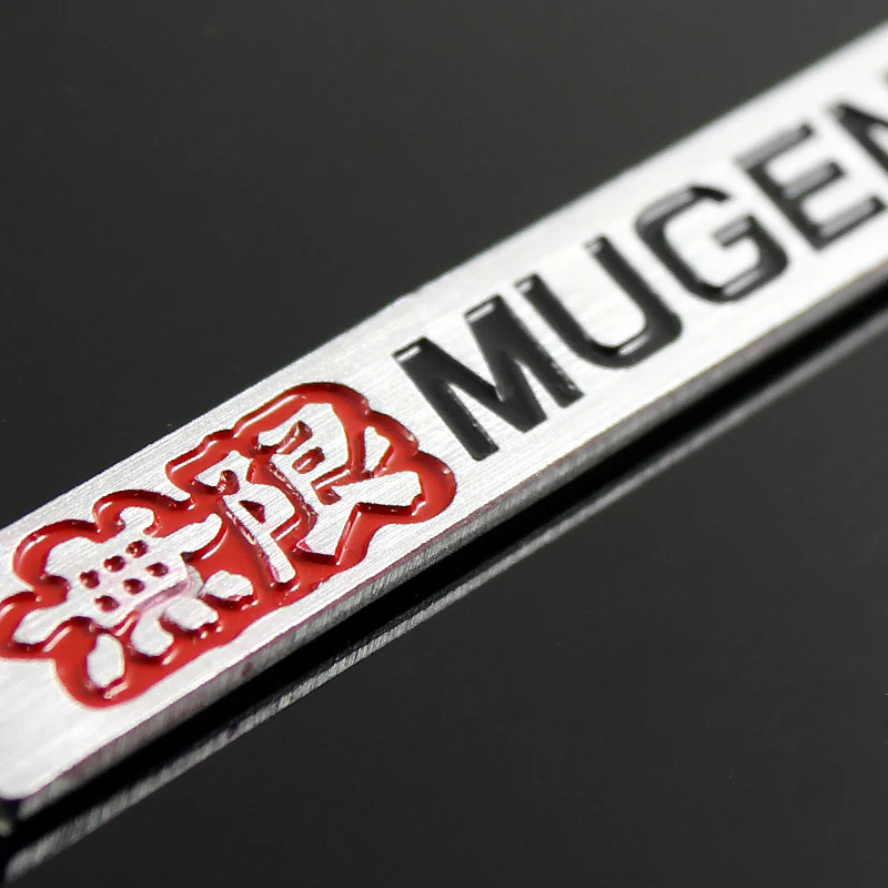 Mugen Black & Red 3D Emblem Sticker (11CM) x2 - Image 4