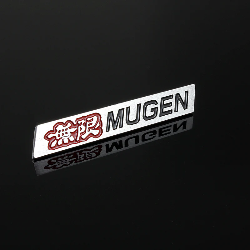 Mugen Black & Red 3D Emblem Sticker (11CM) x2 - Image 5