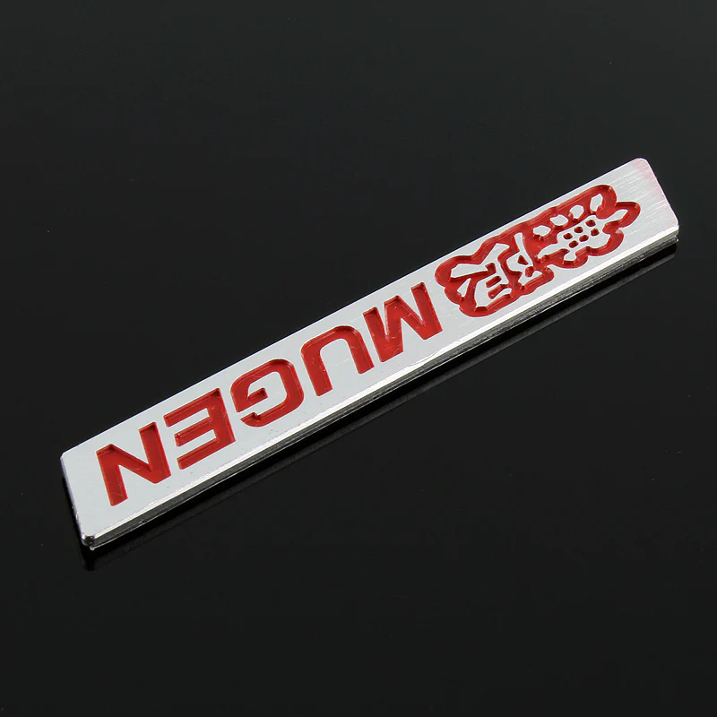 Mugen Red 3D Emblem Sticker (11CM) x2 - Image 5