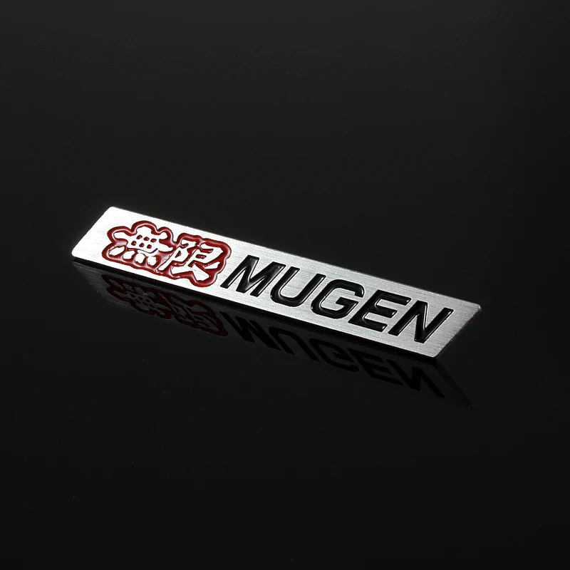 Mugen Black & Red 3D Emblem Sticker (11CM) - Image 2