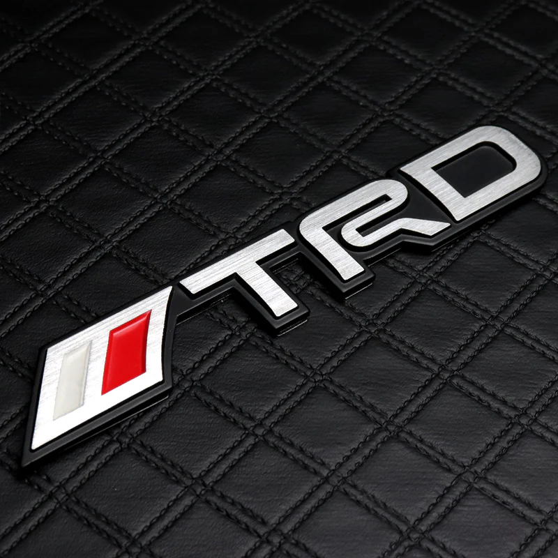 Toyota TRD Chrome 3D Aluminum Emblem Sticker (16CM) - Image 2