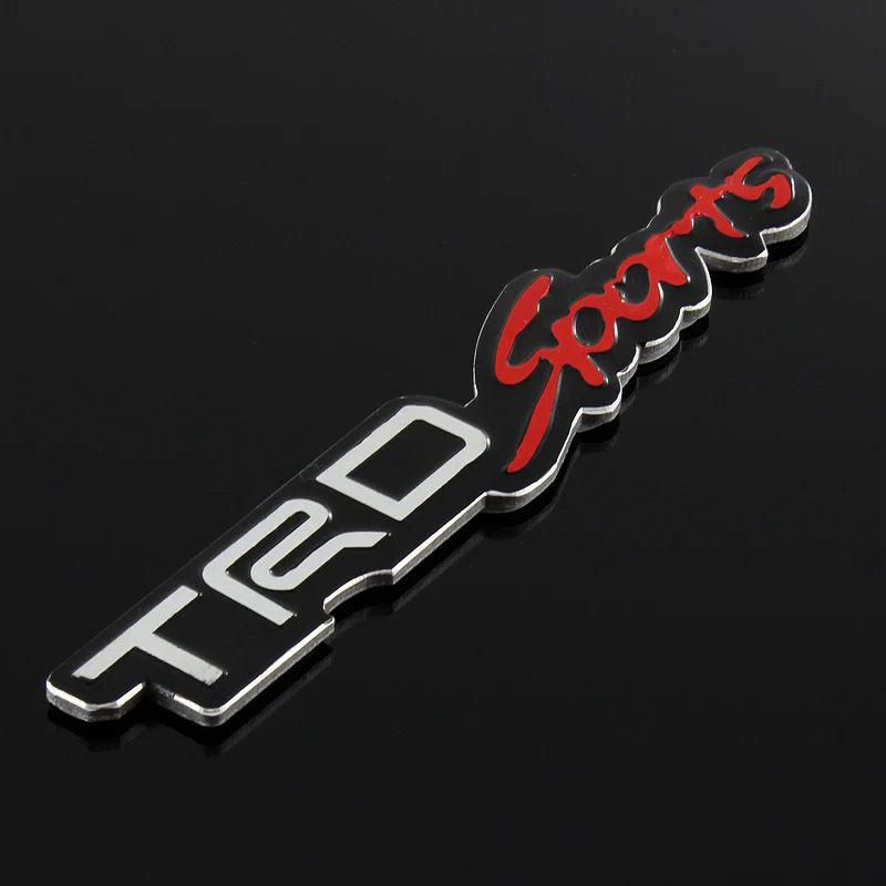 Toyota TRD Sports 3D Aluminum Emblem Decal (18CM) - Image 2