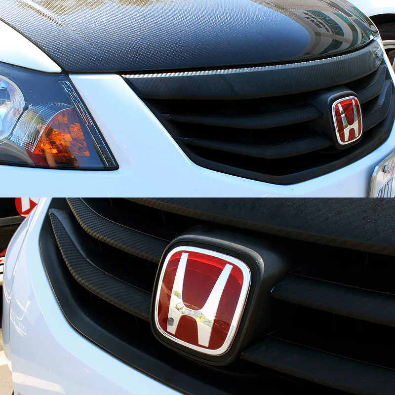 3PCS SET Front + Rear Red/Black JDM H Emblems with Chrome Accord Emblem for 2008 - 2012 ACCORD SEDAN 4DR - Image 12