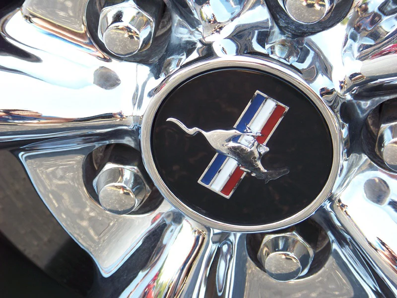 4 Black Wheel Center Caps For Ford Mustang Cobra GT Horse Rim Hub Hubcaps 60MM - Image 2