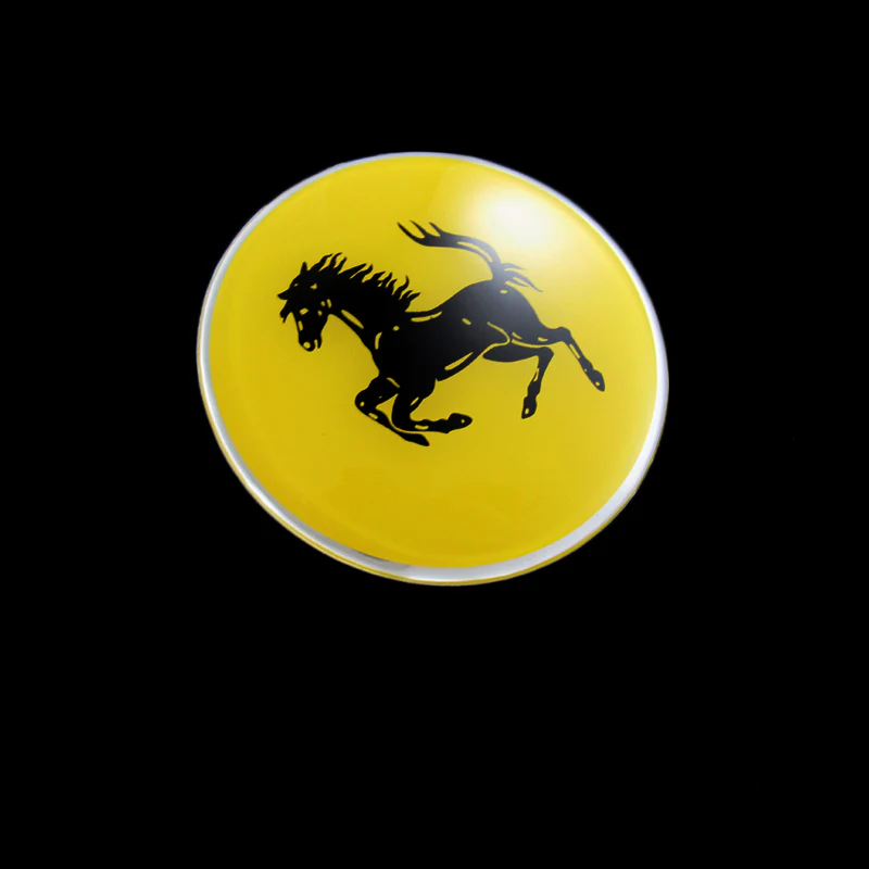4 pcs SET Ferrari WHEEL Trim CAPS Alloy Racing EMBLEM Badges Stickers 65mm 3D NEW - Image 3