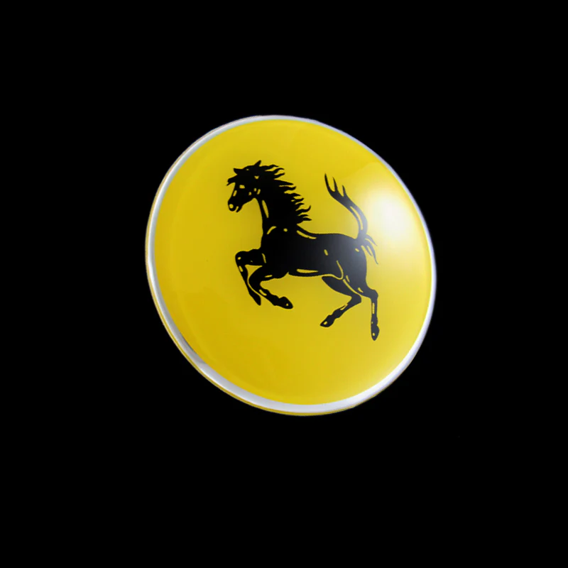 4 pcs SET Ferrari WHEEL Trim CAPS Alloy Racing EMBLEM Badges Stickers 65mm 3D NEW - Image 5