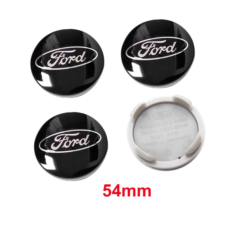 4pcs Black WHEEL HUB CENTER CAPS FORD CP9C-1A096-AA C-Max Edge Focus Fiesta Fusion - Image 3