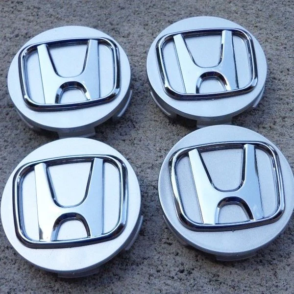 4PCS Wheel Center Caps 2003-2007 Honda Accord 3D Chrome Logo 69 MM / 2.72" with Rear Emblem Set - Image 4