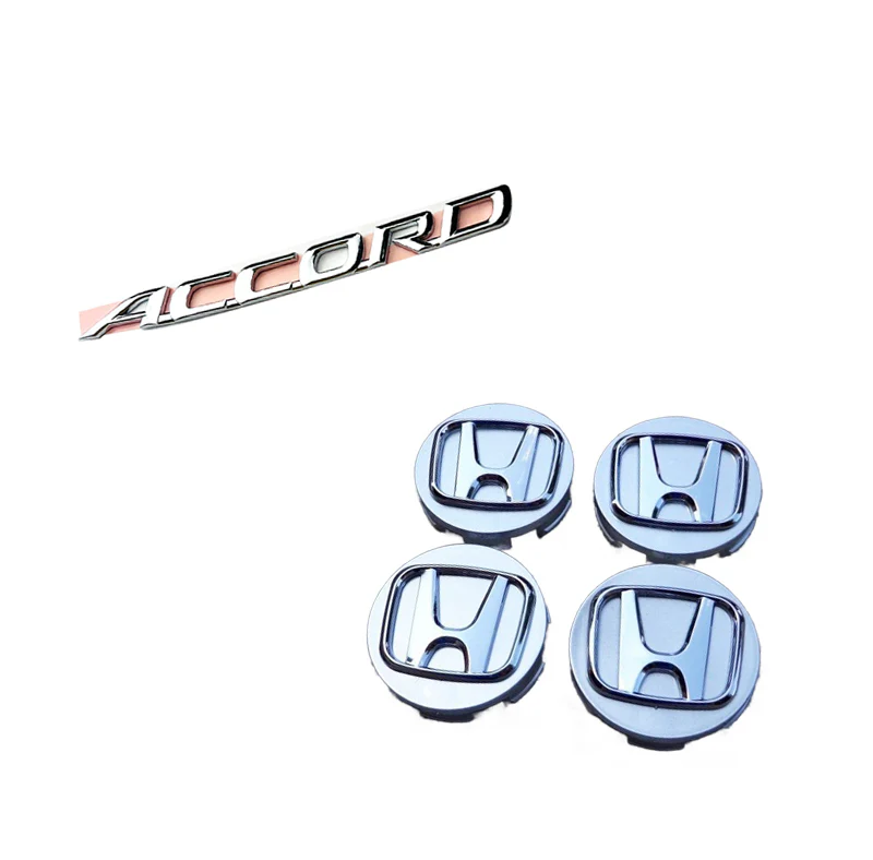 4PCS Wheel Center Caps 2003-2007 Honda Accord 3D Chrome Logo 69 MM / 2.72" with Rear Emblem Set - Image 6