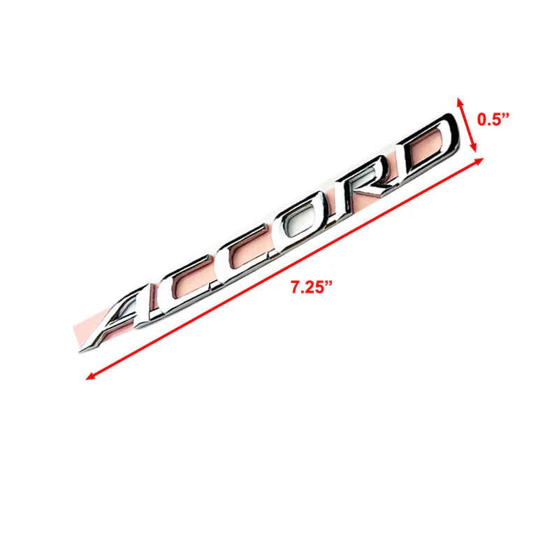 4PCS Wheel Center Caps 2003-2007 Honda Accord 3D Chrome Logo 69 MM / 2.72" with Rear Emblem Set - Image 8
