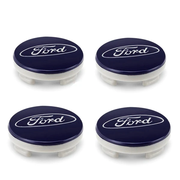 4pcs BLUE Wheel Center Hub Caps Emblem Rim Hubcap Cover 54mm for Ford 6M21-1003-AA - Image 3