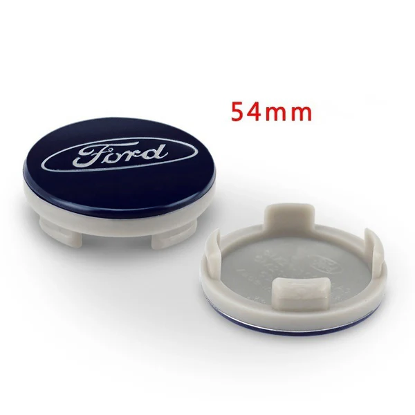 4pcs BLUE Wheel Center Hub Caps Emblem Rim Hubcap Cover 54mm for Ford 6M21-1003-AA - Image 4
