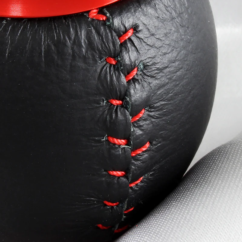 Mugen 5-Speed Red Shift Knob with PVC Leather - Image 3