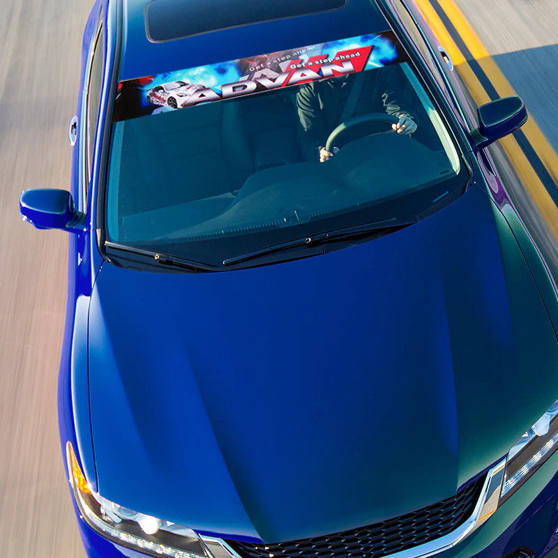 53" x 8 For ADVAN Windshield Non-Fading Vinyl Banner Decal sticker GTR WRX RSX FRS - Image 3