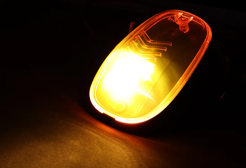 5pcs Amber Lens LED Cab Roof Running Lights For Trucks & SUVs –Amber Strobe Warning - Image 4