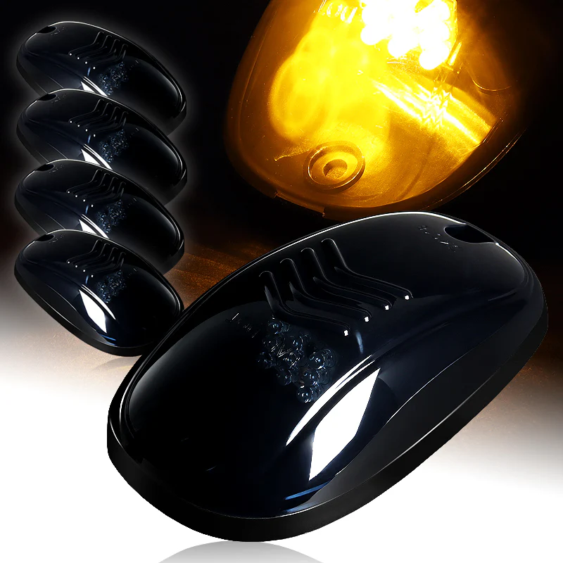 5pcs Smoke Lens LED Cab Roof Running Lights For Trucks & SUVs –Amber Strobe Warning - Image 5