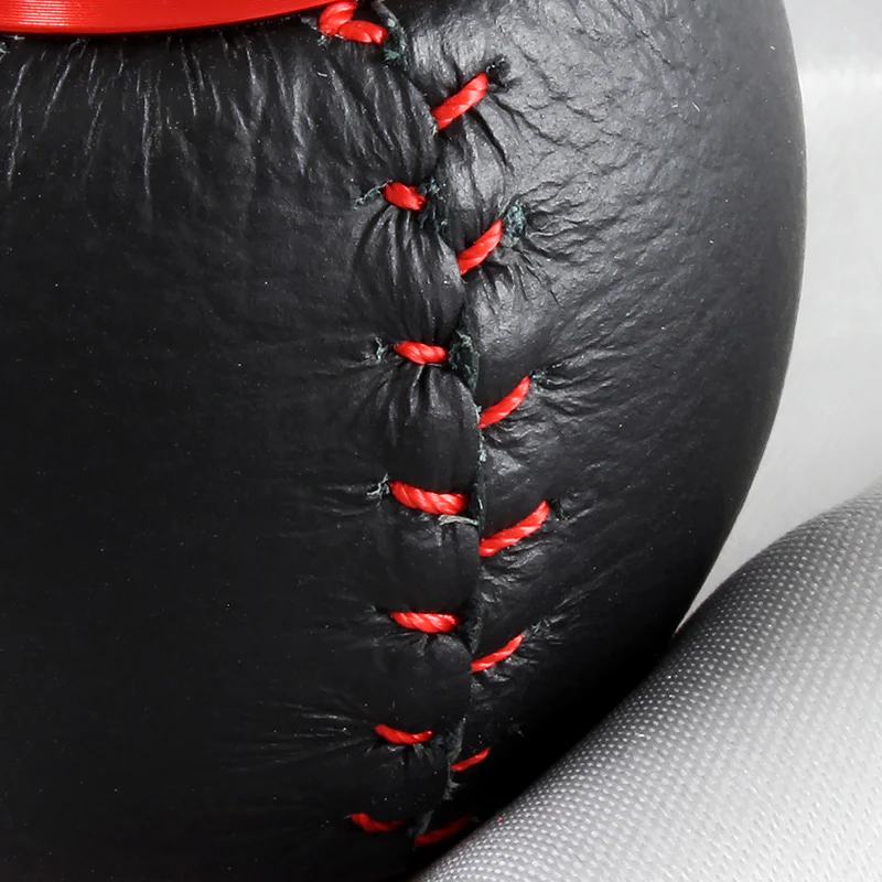 Mugen 6-Speed Red Shift Knob with PVC Leather - Image 3