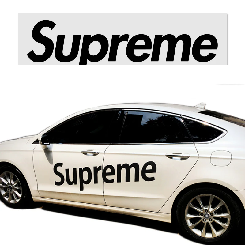 62" x 13" Supreme3M Racing Black Car Truck Side Body Vinyl Graphics Decal Sticker - Image 6