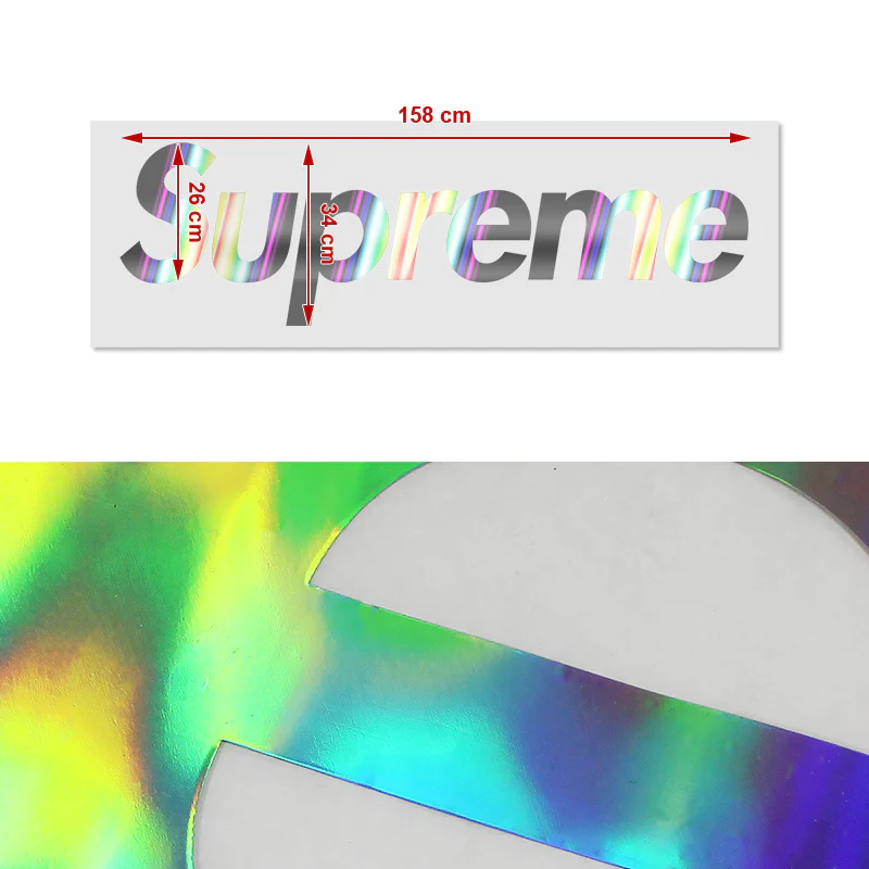 62" x 13" Supreme3M Racing Neo Chrome Vinyl Car Truck Side Body Graphics Decal Sticker - Image 6