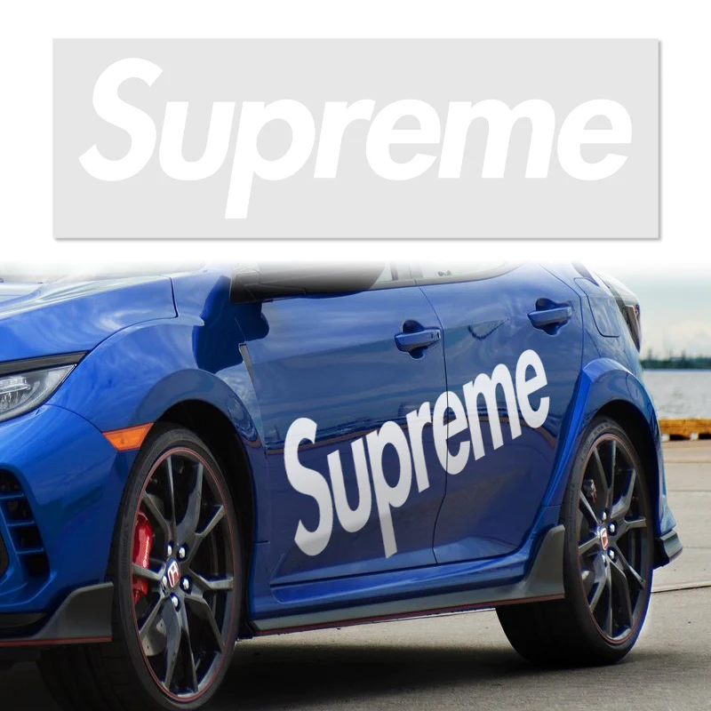 62" x 13" Supreme3M Racing White Car Truck Side Body Vinyl Graphics Decal Sticker - Image 4