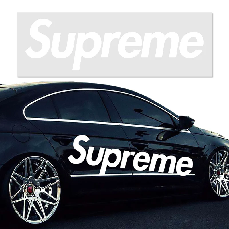 62" x 13" Supreme3M Racing White Car Truck Side Body Vinyl Graphics Decal Sticker - Image 5