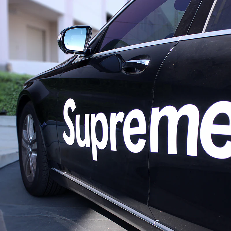 62" x 13" Supreme3M Racing White Car Truck Side Body Vinyl Graphics Decal Sticker - Image 7