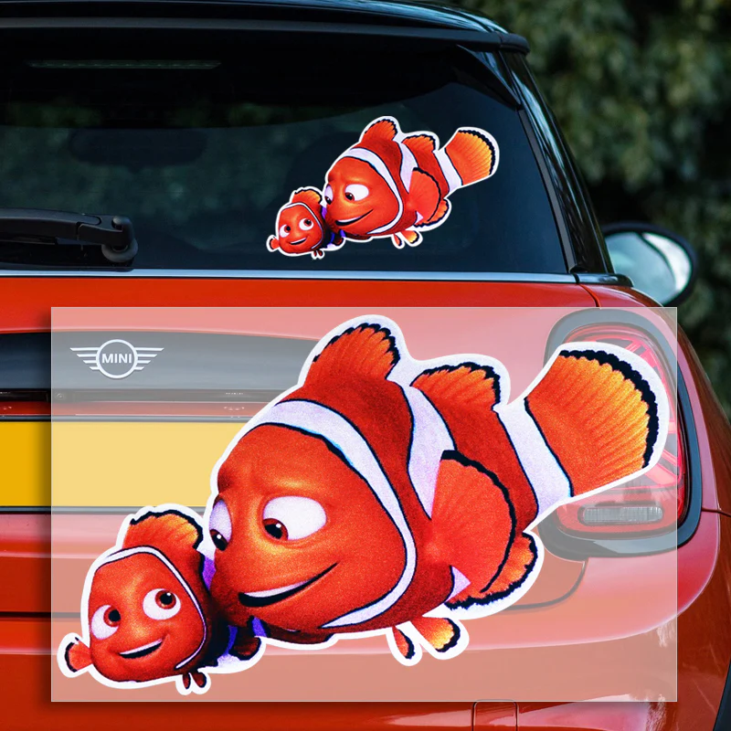 7"x5" Laptop Door Case Glass Vinyl Sticker Finding Nemo Wall My Family Car Decal - Image 2