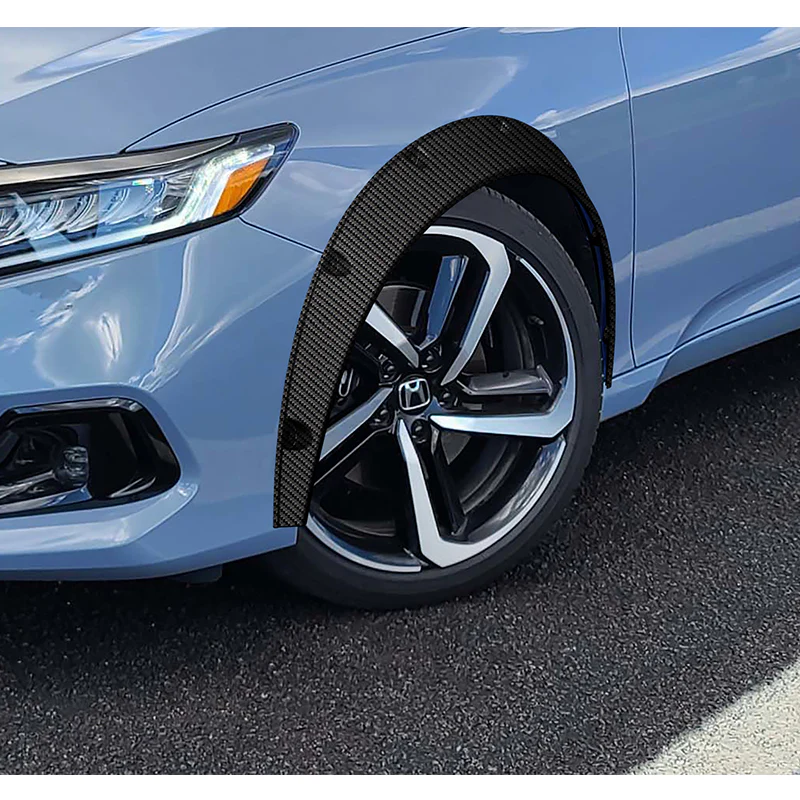 890 mm Universal Flexible Extra-Wide Wheel Fender Flares 4 Pieces -Carbon Fiber Style Painted - Image 6