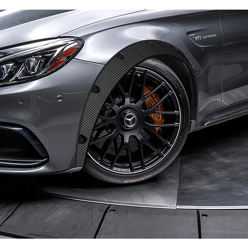890 mm Universal Flexible Extra-Wide Wheel Fender Flares 4 Pieces -Carbon Fiber Style Painted - Image 7