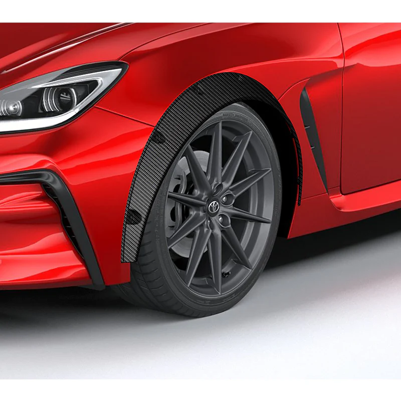 890 mm Universal Flexible Extra-Wide Wheel Fender Flares 4 Pieces -Carbon Fiber Style Painted - Image 8