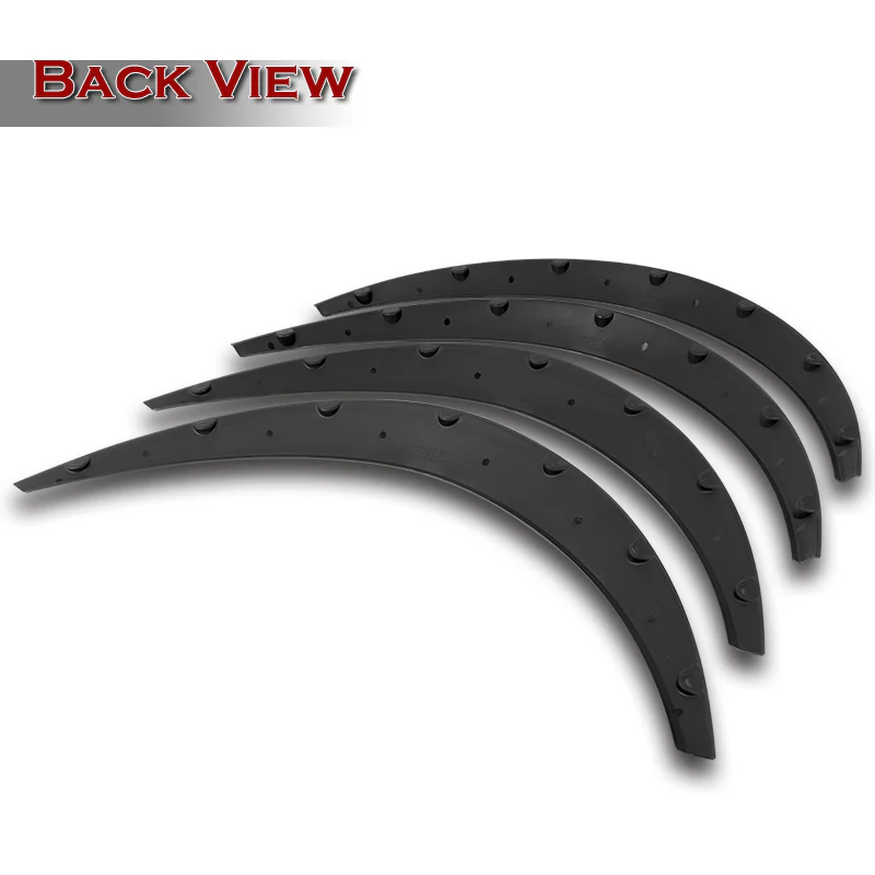 890 mm Universal Flexible Extra-Wide Wheel Fender Flares 4 Pieces -Matte Black - Image 4