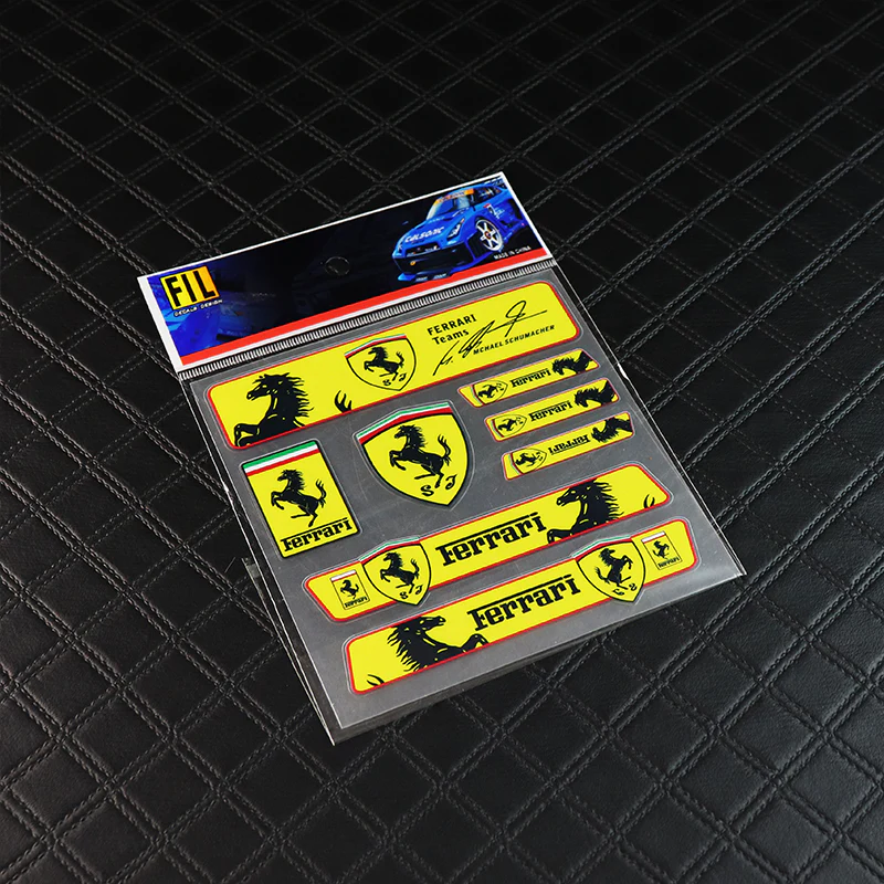 Ferrari 8pcs Reflective Sticker Set - Image 5