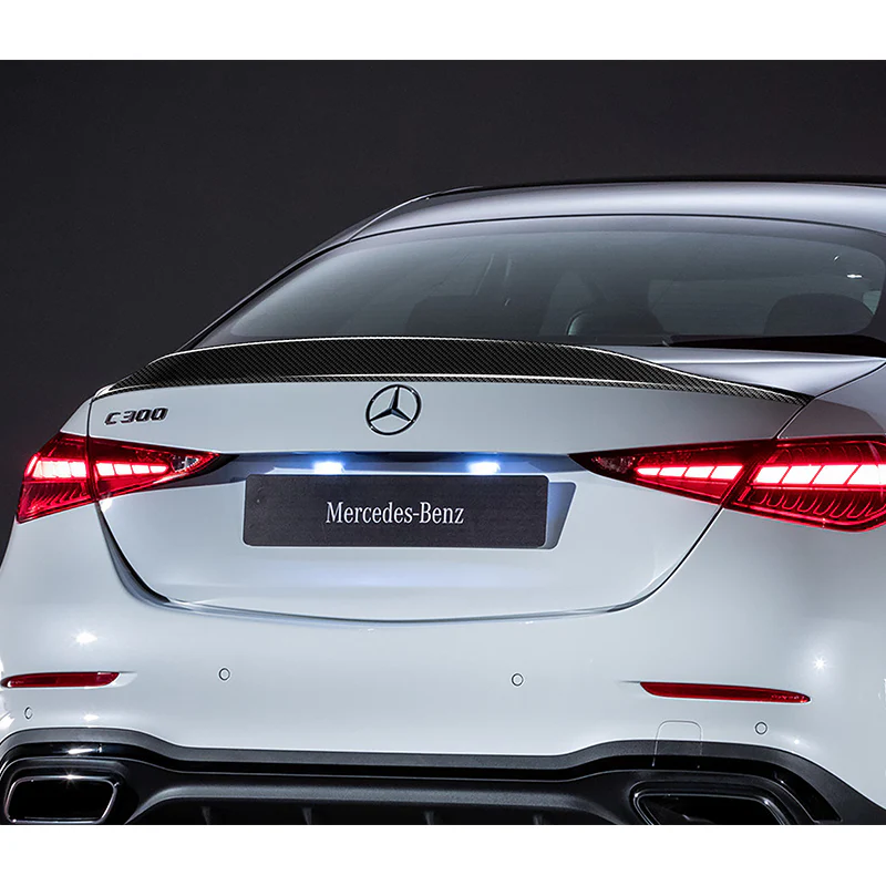 A-Style Rear Trunk Lip Duckbill Spoiler Wing For 2022-2024 Mercedes-Benz C-Class W206 4-DR / Sedan -Real Carbon Fiber - Image 8