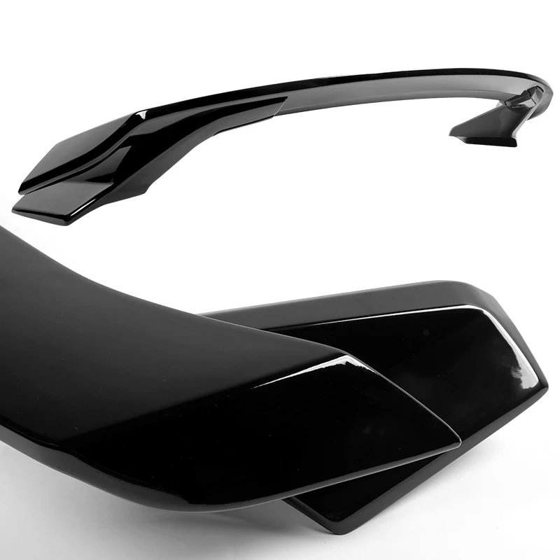 HP-Style Rear Trunk Lip Spoiler Wing For 2022-2025 Honda Civic Sedan 4-DR -ABS Painted Black - Image 2