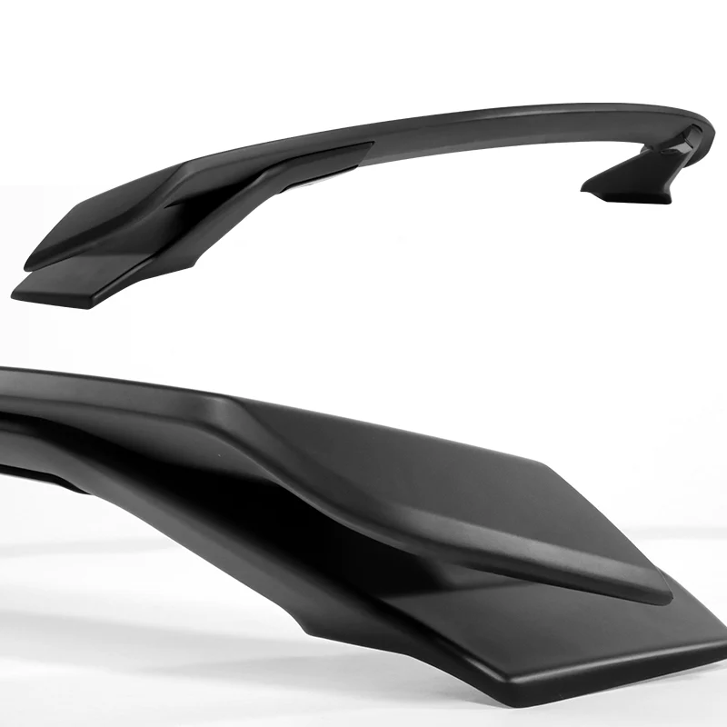 HP-Style Rear Trunk Lip Spoiler Wing For 2022-2025 Honda Civic Sedan 4-DR -ABS Unpainted Matte Black - Image 2