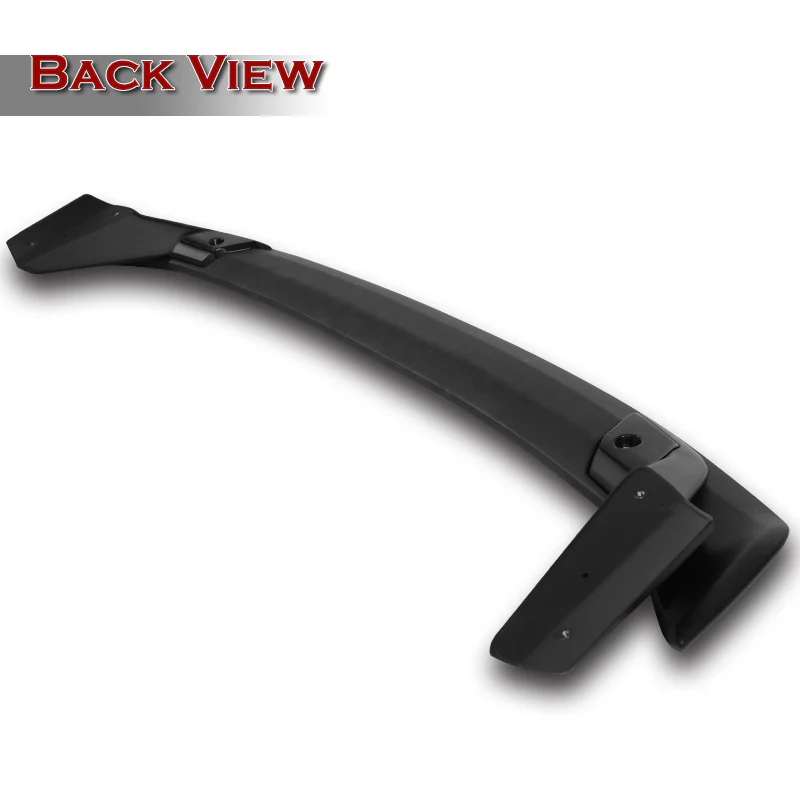 HP-Style Rear Trunk Lip Spoiler Wing For 2022-2025 Honda Civic Sedan 4-DR -ABS Unpainted Matte Black - Image 4