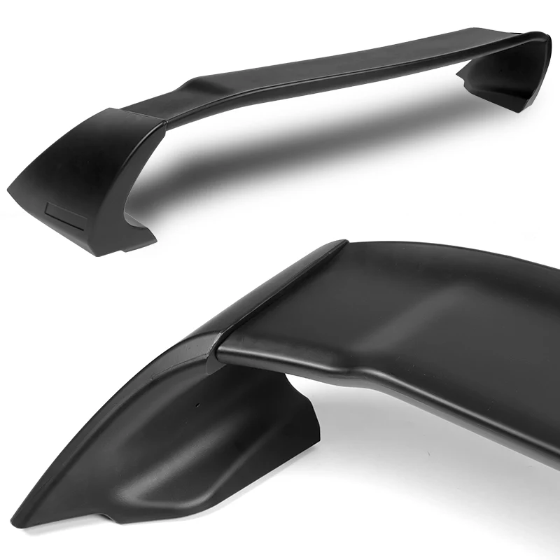 MUG-Style Rear Trunk Lip Spoiler Wing For 2012-2015 Honda Civic Sedan 4-DR -ABS Unpainted Matte Black - Image 2