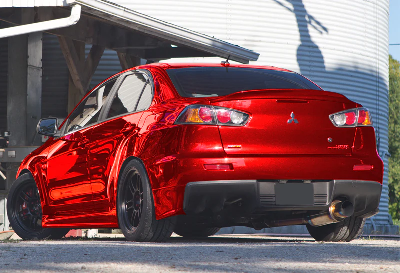Rear Trunk Lip Spoiler Wing For 2008-2017 Mitsubishi Lancer EVO 10 -ABS Painted Red - Image 8