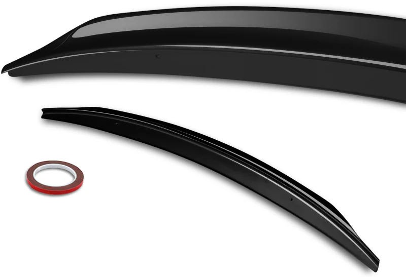 Rear Trunk Lip Spoiler Wing For 2008-2017 Mitsubishi Lancer EVO 10 -ABS Painted Black - Image 2