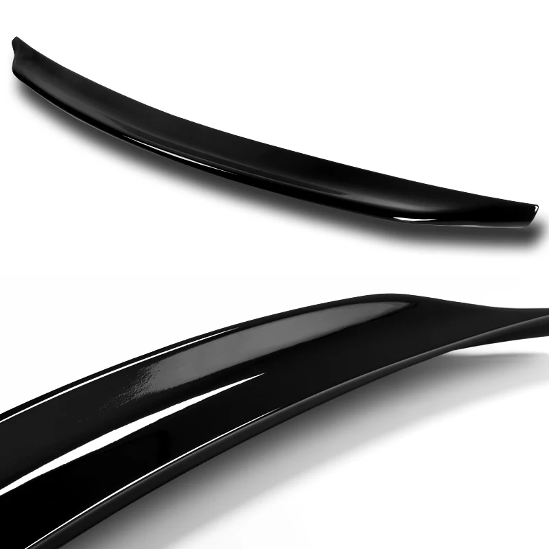 Rear Trunk Lip Spoiler Wing For 2008-2017 Mitsubishi Lancer EVO 10 -ABS Painted Black - Image 3