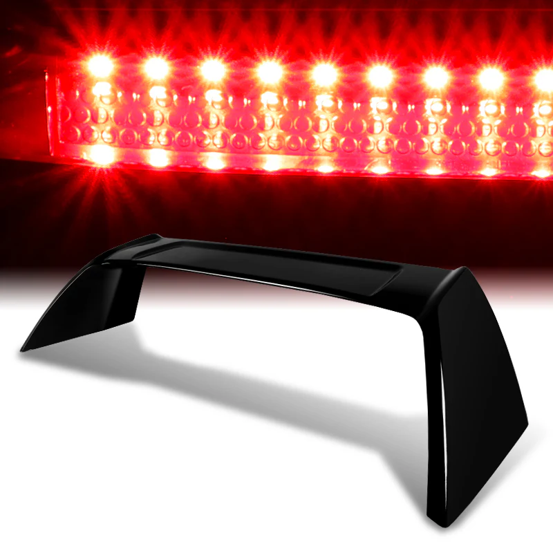Type-R Rear Trunk Lip Spoiler Wing For 2002-2006 Acura RSX DC5 With LED Brake Light -ABS Painted Black - Image 6