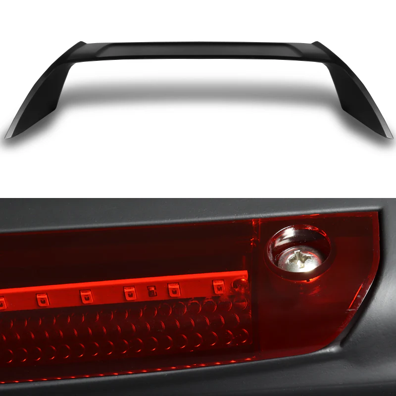 Type-R Rear Trunk Lip Spoiler Wing For 2002-2006 Acura RSX DC5 With LED Brake Light -ABS Unpainted Matte Black - Image 7