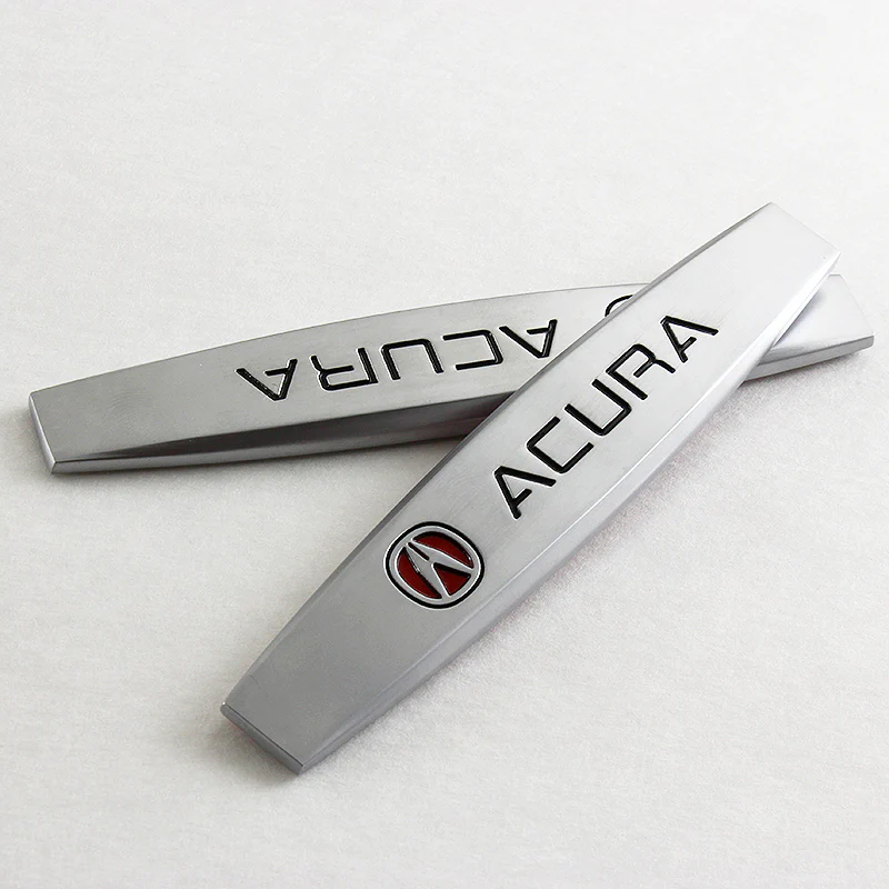 Acura 3D Metal Emblem Badge Sticker x2 - Image 4