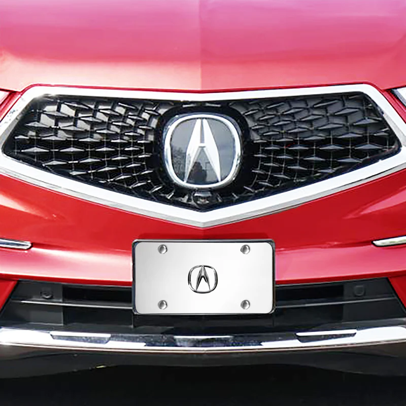 Acura Authentic 3D Logo Stainless Steel License Plate Frame 1pc Brand New - Image 3